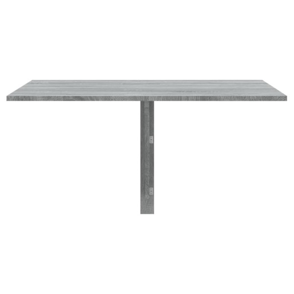 Mesa de pared plegable contrachapada gris Sonoma 100x60x56 cm M 3