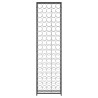 Garrafeira para 95 garrafas 54x18x200 cm ferro forjado preto 3