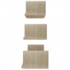 Prateleira de parede 3 pcs derivados de madeira carvalho sonoma 5