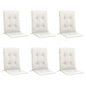 Almofadões lombares p/ cadeiras 6pcs 100x50x4cm mesclado tecido 3