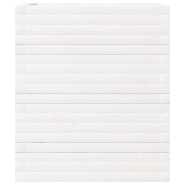 Jardinera madera maciza de pino blanco 60x60x68.5 cm M 5
