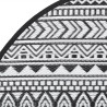 Tapete de exterior Ø160 cm ARAKIL PP preto 4