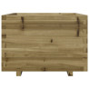 Jardinera madera de pino impregnada 70x70x49.5 cm 5