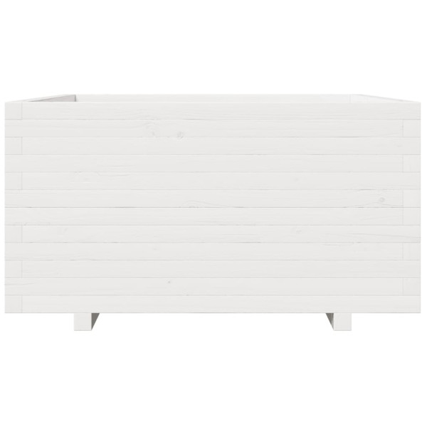 Jardinera madera maciza de pino blanco 90x90x49.5 cm M 5