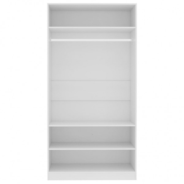 Roupeiro 100x50x200 cm derivados de madeira branco M 5