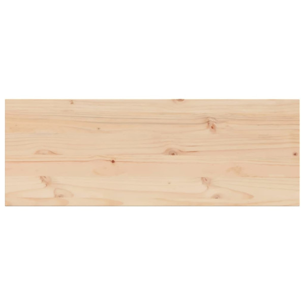 Tablero de mesa rectangular madera maciza pino 110x40x2.5 cm M 2