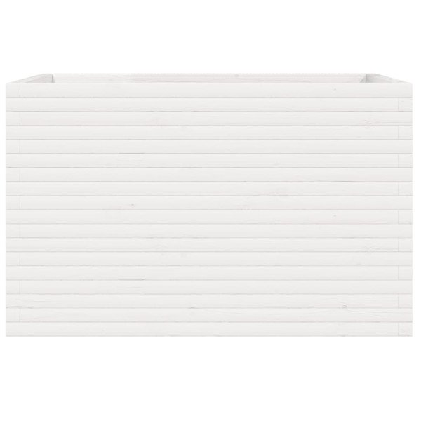 Jardinera madera maciza de pino blanco 110x60x68.5 cm M 5