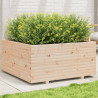 Jardinera madera maciza de pino 100x100x49.5 cm 1