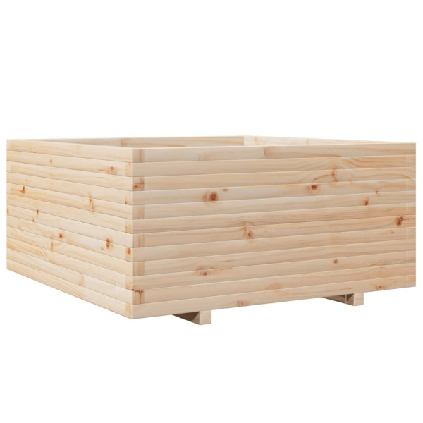 Jardinera madera maciza de pino 100x100x49.5 cm M 2