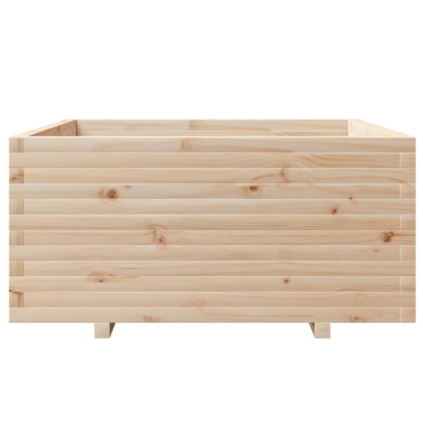 Jardinera madera maciza de pino 100x100x49.5 cm M 5