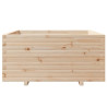 Jardinera madera maciza de pino 100x100x49.5 cm 5