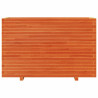 Jardinera madera maciza de pino marrón cera 110x40x72 cm 5
