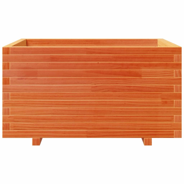 Vaso/floreira de jardim 90x60x49.5 cm pinho maciço castanho mel M 5