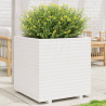 Jardinera madera maciza de pino blanco 70x70x72.5 cm 1