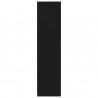 Armario de madera contrachapada negro 50x50x200 cm 5
