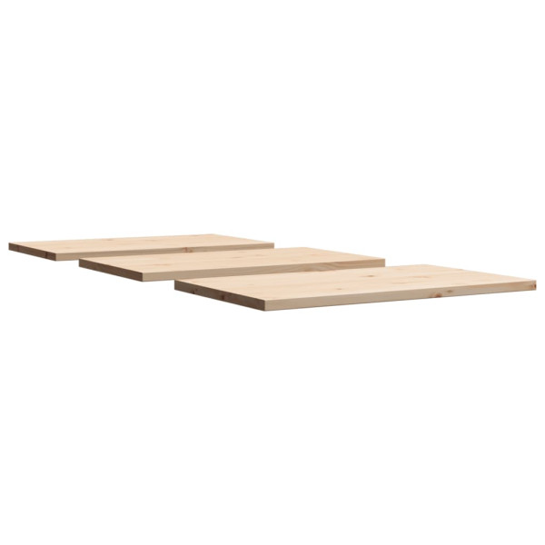 Tampos de mesa retangulares 3 pcs 80x47x2.5 cm pinho maciço M 5
