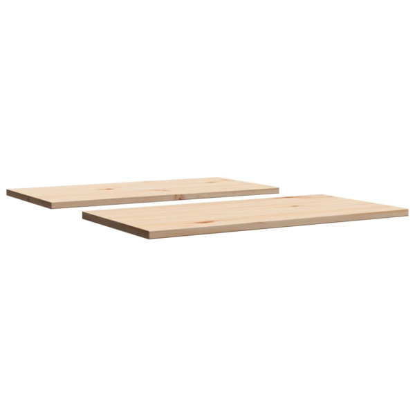 Tampos de mesa retangulares 2 pcs 70x35x1.7 cm pinho maciço M 5