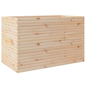Jardinera madera maciza de pino 110x60x68.5 cm H