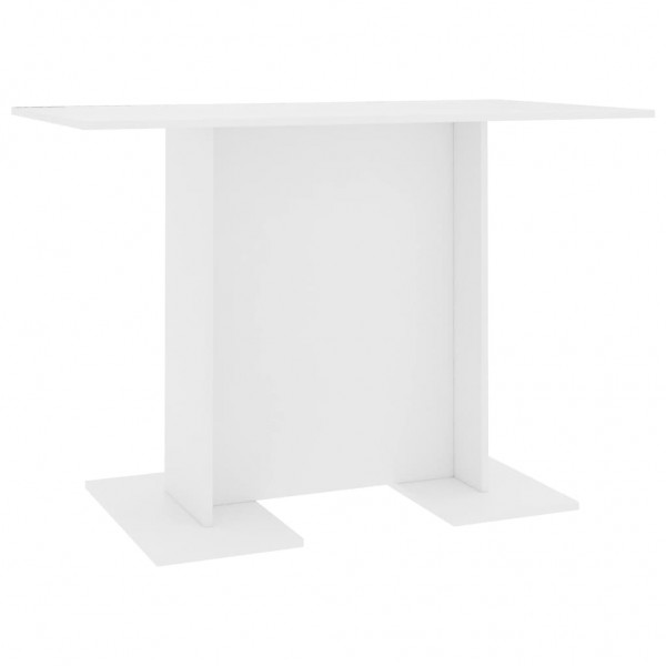 Mesa de jantar em compensado branco 110x60x75 cm M 2