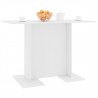 Mesa de jantar em compensado branco 110x60x75 cm 3