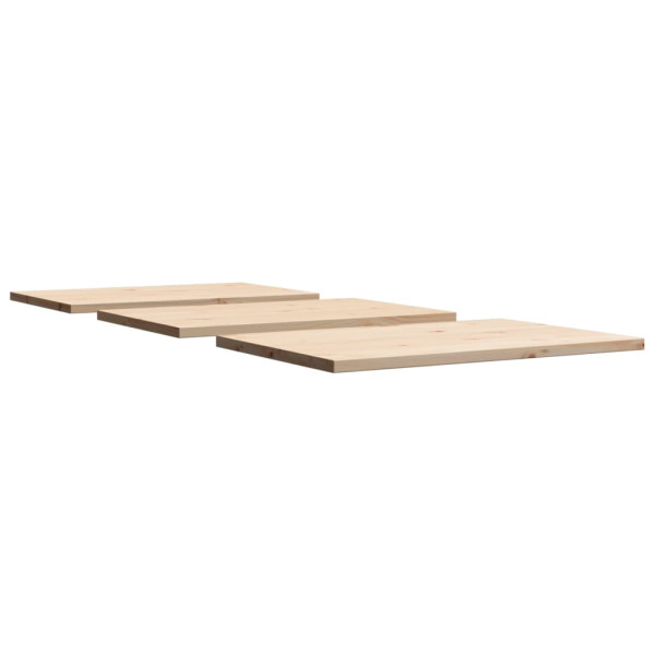 Tampos de mesa retangulares 3 pcs 80x53x2.5 cm pinho maciço M 5