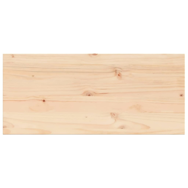 Tablero de mesa rectangular madera maciza pino 100x50x1.7 cm M 2