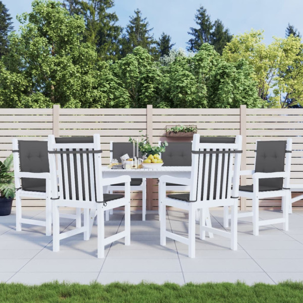 Almofadões lombares p/ cadeiras 6pcs 100x50x4cm mesclado tecido M 4