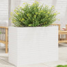 Vaso/floreira de jardim 90x40x68.5 cm pinho maciço branco 1