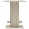 Mesa de comedor madera contrachapada roble sonoma 110x60x75cm 5
