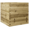 Jardinera de madera de pino impregnada 70x70x68.5 cm 2