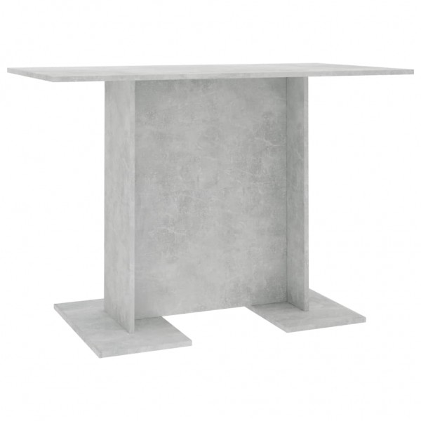 Mesa de comedor de madera gris hormigón 110x60x75 cm M 2