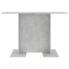 Mesa de comedor de madera gris hormigón 110x60x75 cm 4