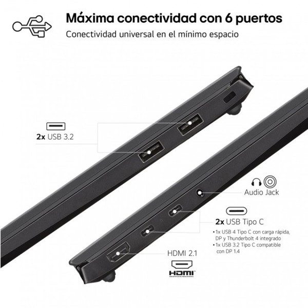 LG GRAM 14" Intel Core Ultra 7 32GB RAM 1TB 14Z90S-G.AD78B negro M 6