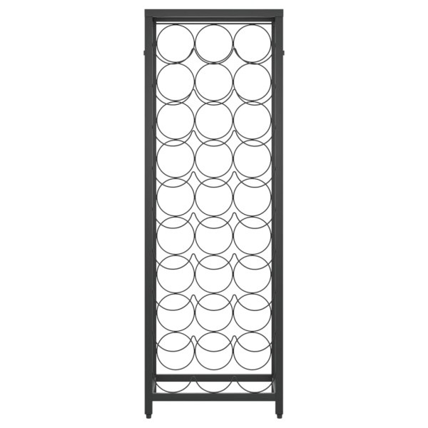Garrafeira para 27 garrafas 34x18x100 cm ferro forjado preto M 3