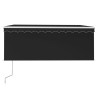 Toldo retráctil automático con persiana antracita 3.5x2.5 m 3