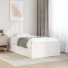 Estructura de cama madera maciza de pino blanco 75x190 cm 3