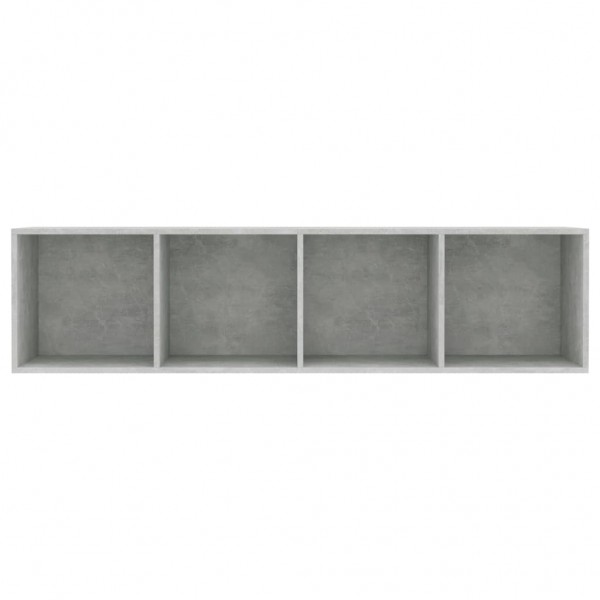 Estantería/mueble para TV gris hormigón 143x30x36 cm M 4