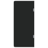 Panel privacidad urinario pared vidrio templado negro 90x40 cm 2