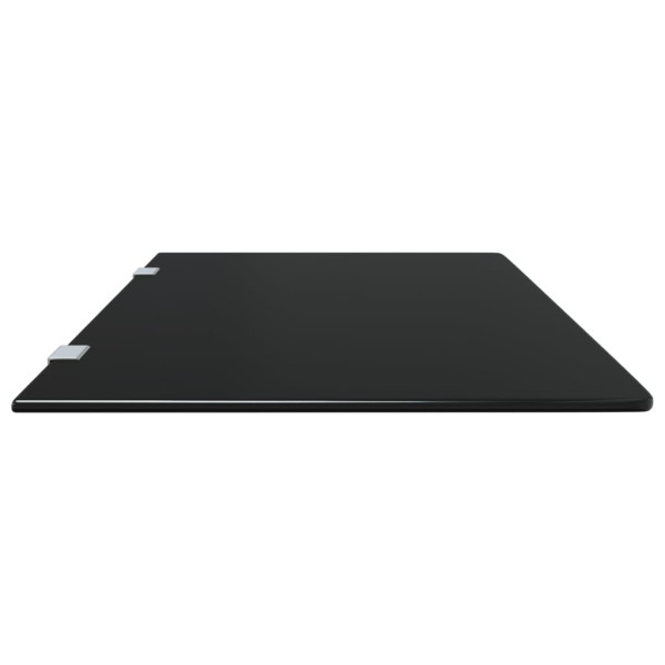 Panel privacidad urinario pared vidrio templado negro 90x40 cm M 5