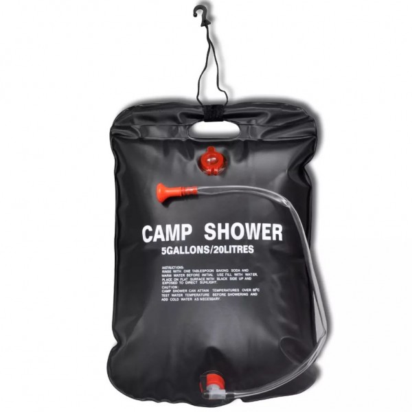 Ducha solar portátil de camping 20 L 2 unidades M 3