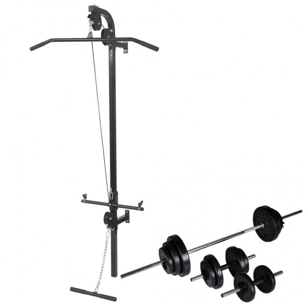 Máquina de musculación de pared con pesas y mancuernas 30.5 kg D