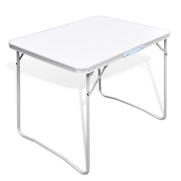 Mesita plegable para camping con estructura de metal. 80 x 60 cm D