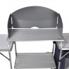Armario de cocina de camping plegable estructura de aluminio 4