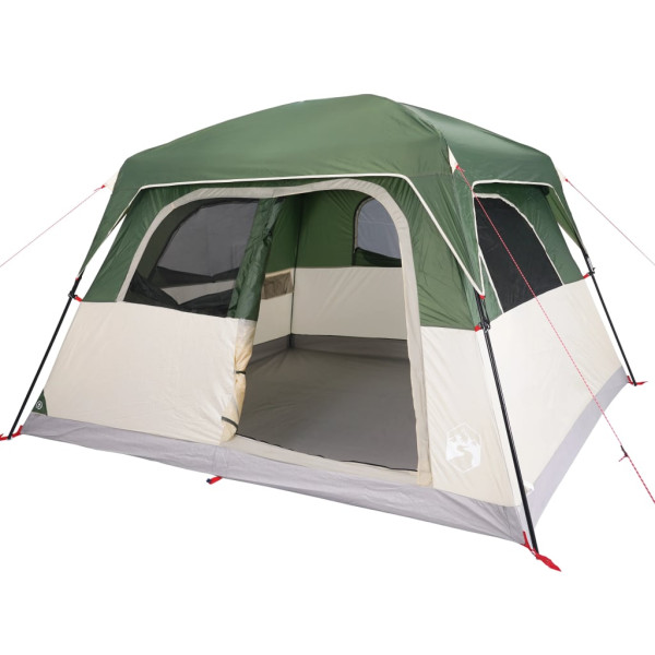 Tenda familiar estilo cabana para 6 pessoas impermeável verde M 5
