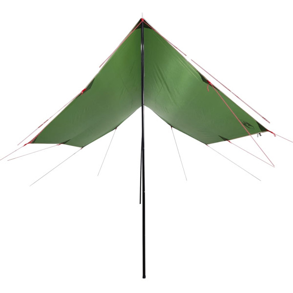 Lona de camping impermeable verde 460x305x210 cm M 3