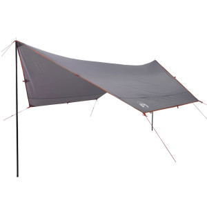 Lona de camping impermeable gris y naranja 430x380x210 cm H