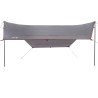 Lona de camping impermeable gris y naranja 430x380x210 cm 4