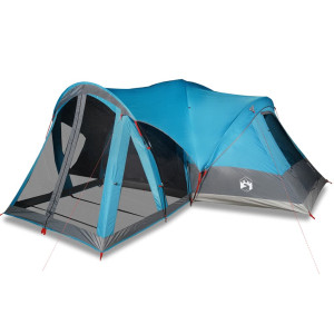 Tenda familiar tipi para 8 pessoas impermeável azul H