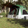 Tenda de campismo cabana para 5 pessoas impermeável verde 3