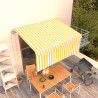 Toldo retrátil automático com estore 3.5x2.5 m amarelo e branco 1